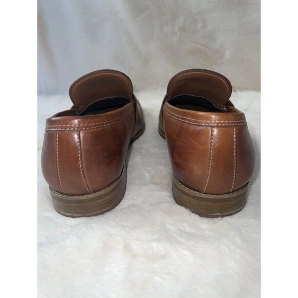 Pedro Men’s Leather Loafers - Size 6 US / 39 EU - Classic Brown Slip-On Shoes | - Picture 5 of 11